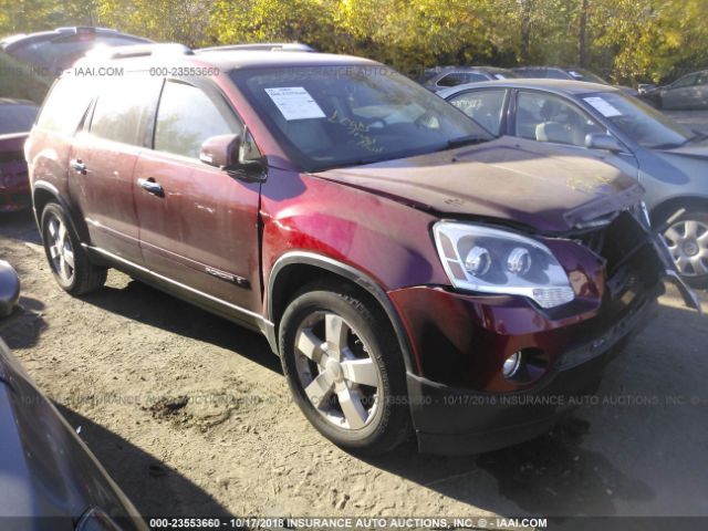 1GKER33747J136792 - 2007 GMC ACADIA SLT-2 RED photo 1