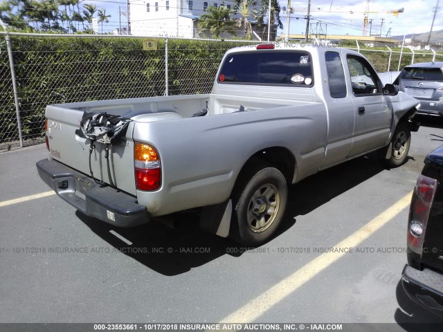 5TEVL52N12Z122887 - 2002 TOYOTA TACOMA XTRACAB GRAY photo 4