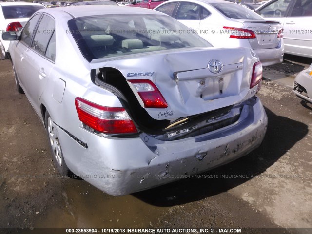 4T1BE46K07U050101 - 2007 TOYOTA CAMRY NEW GENERAT CE/LE/XLE/SE SILVER photo 6