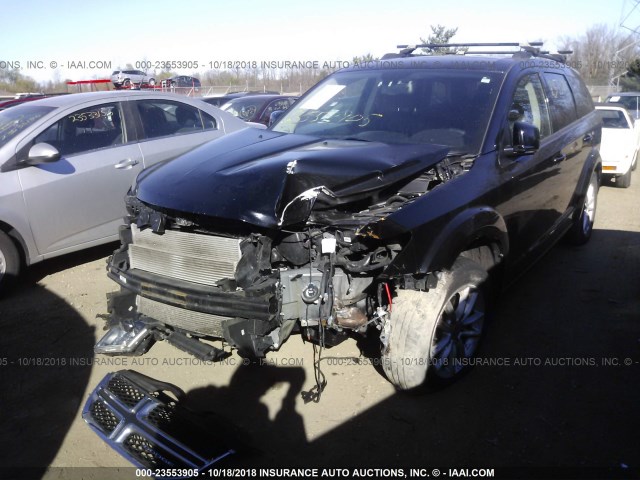 3C4PDCBGXFT578486 - 2015 DODGE JOURNEY SXT BLACK photo 2