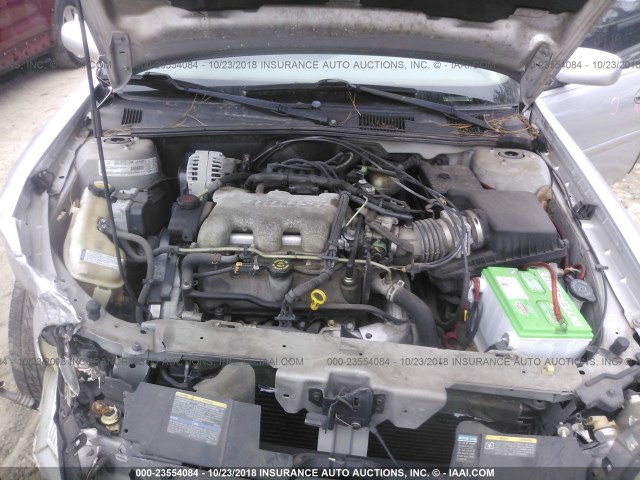 1G1NE52JX16182694 - 2001 CHEVROLET MALIBU LS ვერცხლისფერი ფოტო 10