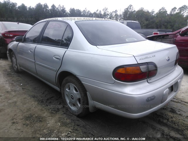 1G1NE52JX16182694 - 2001 CHEVROLET MALIBU LS ვერცხლისფერი ფოტო 3