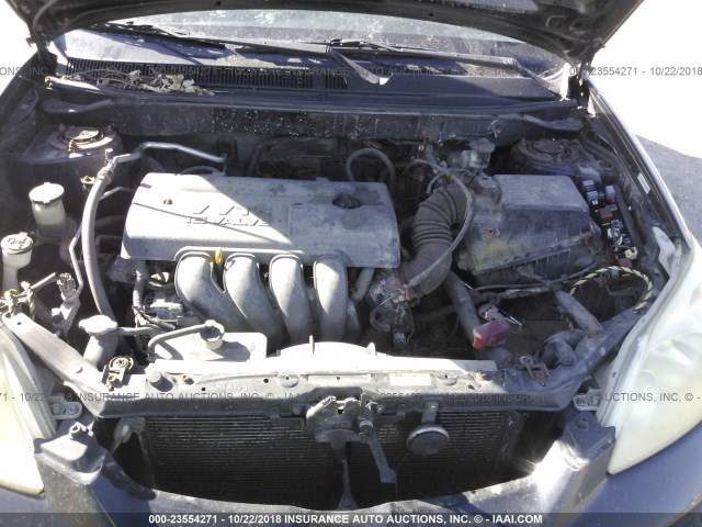 2T1KR32E74C304799 - 2004 TOYOTA COROLLA MATRIX XR BLACK photo 10