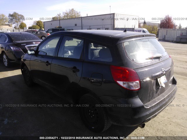 2T1KR32E74C304799 - 2004 TOYOTA COROLLA MATRIX XR BLACK photo 3