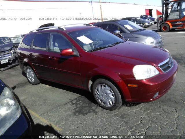 KL5JD86Z37K530982 - 2007 SUZUKI FORENZA CONVENIENCE/POPULAR RED photo 1