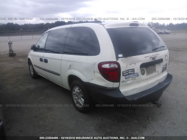 1D4GP24R34B599567 - 2004 DODGE GRAND CARAVAN SE WHITE photo 3