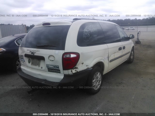 1D4GP24R34B599567 - 2004 DODGE GRAND CARAVAN SE WHITE photo 4