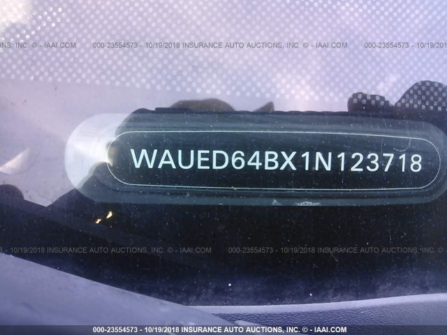 WAUED64BX1N123718 - 2001 AUDI A6 2.7T QUATTRO GOLD photo 9