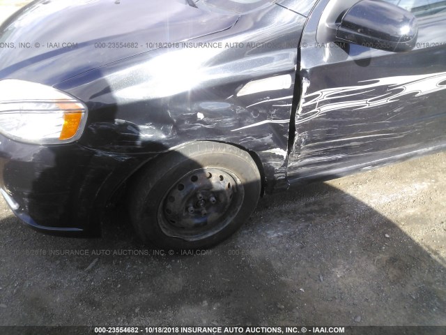 KL1TD5DE5AB116022 - 2010 CHEVROLET AVEO LS/LT BLACK photo 6