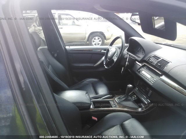 5UXFB33553LH46266 - 2003 BMW X5 4.4I BLACK photo 5