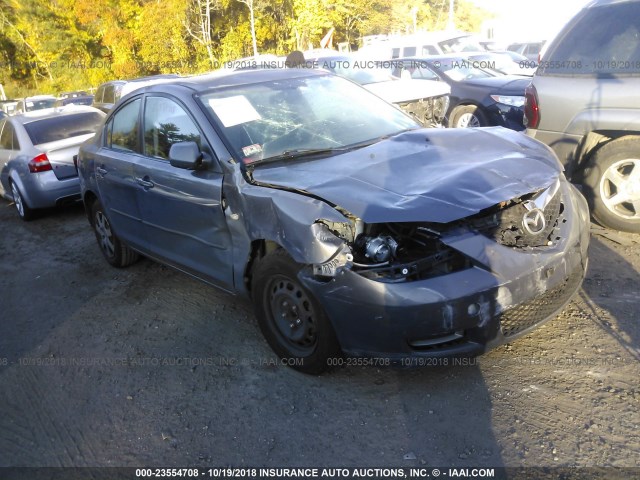 JM1BK12G871613796 - 2007 MAZDA 3 I GRAY photo 1