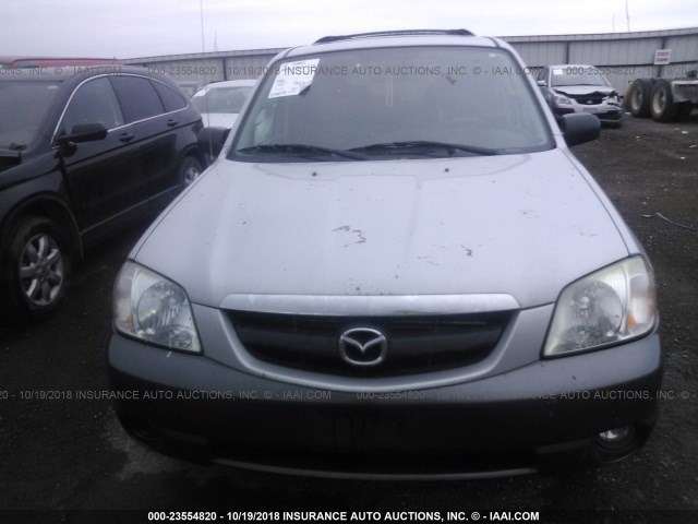 4F2CZ961X4KM20687 - 2004 MAZDA TRIBUTE ES SILVER photo 6