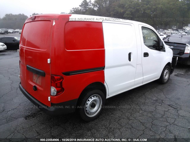 3N6CM0KNXFK730944 - 2015 NISSAN NV200 2.5S/2.5SV WHITE photo 4