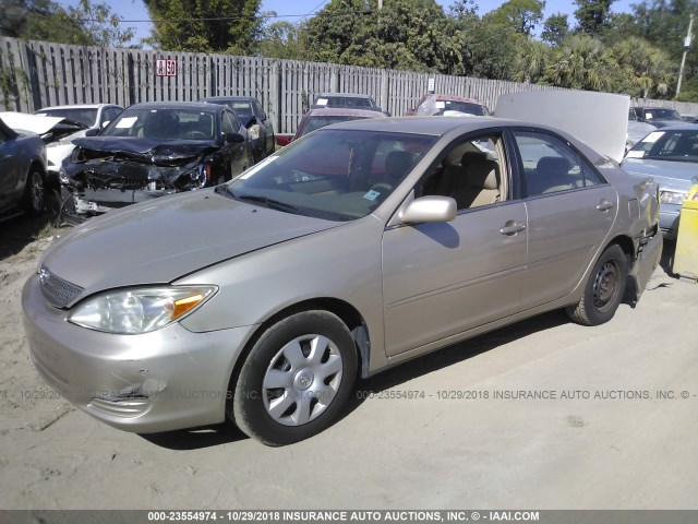 4T1BE32K04U822589 - 2004 TOYOTA CAMRY LE/XLE/SE GOLD photo 2