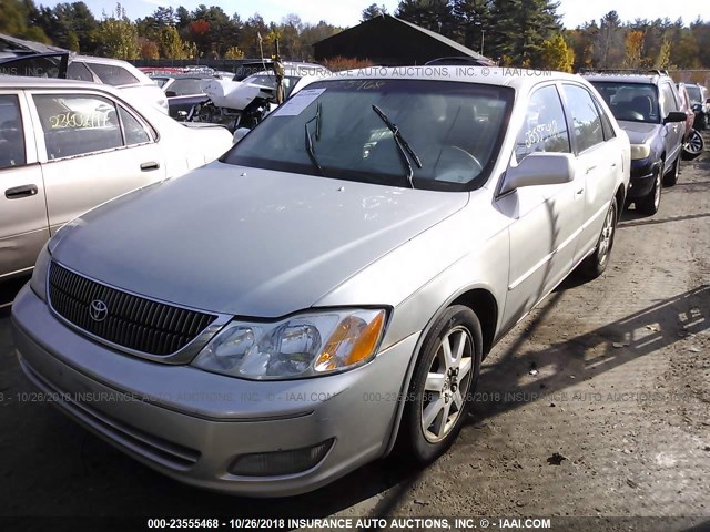 4T1BF28B5YU046626 - 2000 TOYOTA AVALON XL/XLS ვერცხლისფერი ფოტო 2