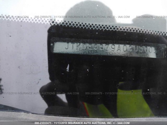 JTKDE3B79A0305005 - 2010 TOYOTA SCION TC ღია ლურჯი ფოტო 9