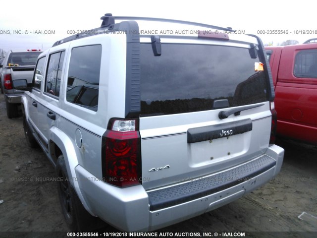 1J8HG48K16C342780 - 2006 JEEP COMMANDER SILVER photo 3