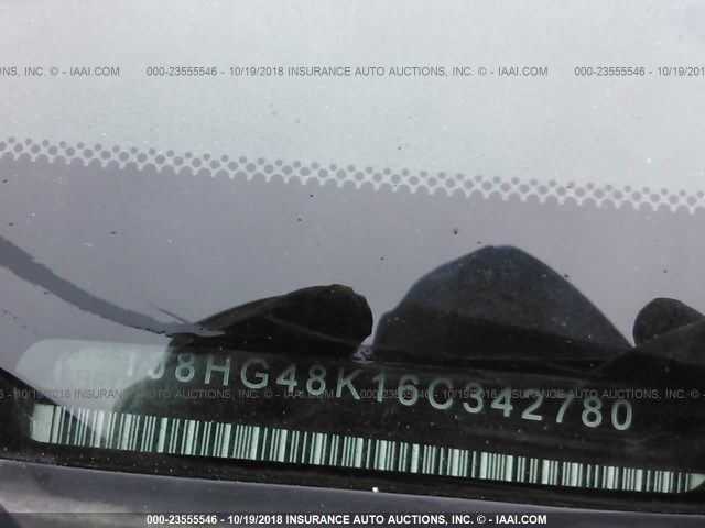 1J8HG48K16C342780 - 2006 JEEP COMMANDER SILVER photo 9