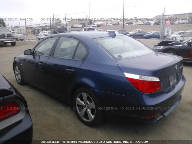 WBANF73507CU24031 - 2007 BMW 530 XI BLUE photo 3