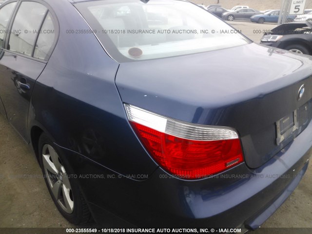 WBANF73507CU24031 - 2007 BMW 530 XI BLUE photo 6