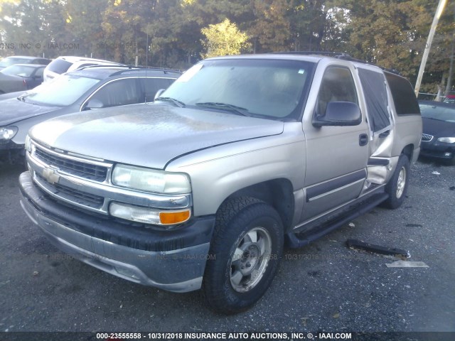 1GNEC16Z52J138551 - 2002 CHEVROLET SUBURBAN C1500 GRAY photo 2