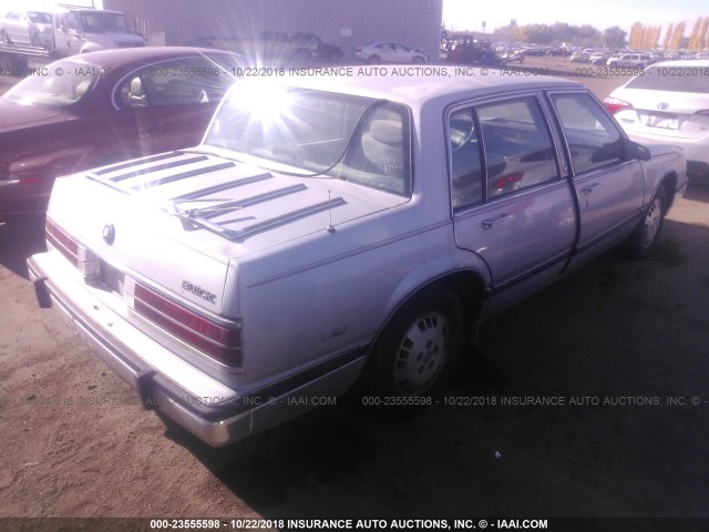 1G4CX54CXL1632489 - 1990 BUICK ELECTRA LIMITED SILVER photo 4