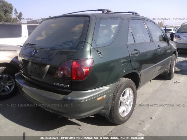 JT6HF10UXY0109899 - 2000 LEXUS RX 300 GREEN photo 4