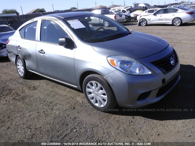 3N1CN7AP8CL824597 - 2012 NISSAN VERSA S/SV/SL GRAY photo 1