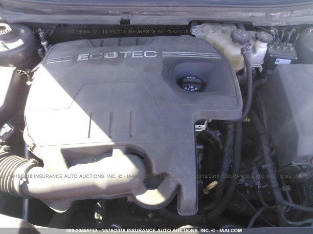 1G1ZC5EBXA4136998 - 2010 CHEVROLET MALIBU 1LT GRAY photo 10