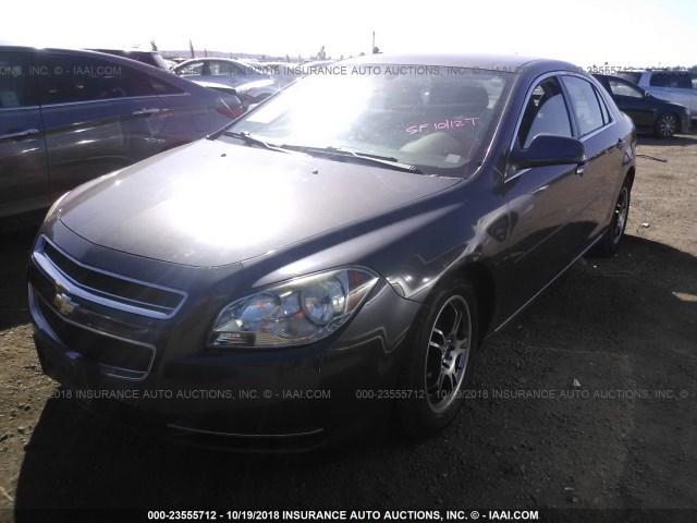 1G1ZC5EBXA4136998 - 2010 CHEVROLET MALIBU 1LT GRAY photo 2