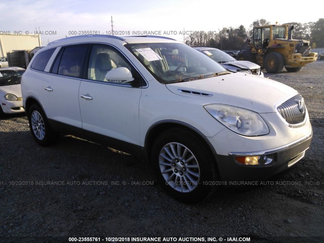 5GALRBED0AJ154084 - 2010 BUICK ENCLAVE CXL WHITE photo 1