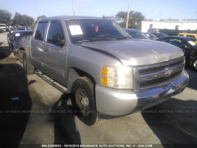 2GCEC13J771549667 - 2007 CHEVROLET SILVERADO C1500 CREW CAB GRAY photo 1