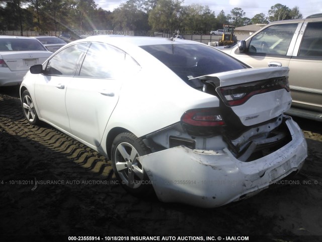 1C3CDFBB2FD159126 - 2015 DODGE DART SXT WHITE photo 3