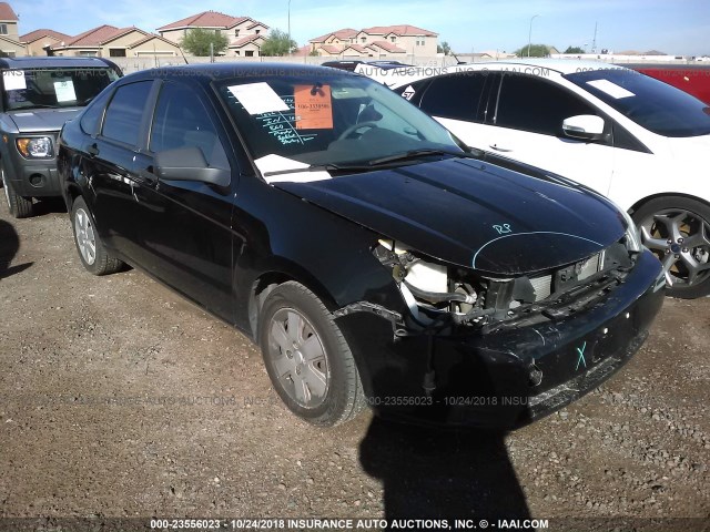 1FAHP34N98W208852 - 2008 FORD FOCUS S/SE BLACK photo 1