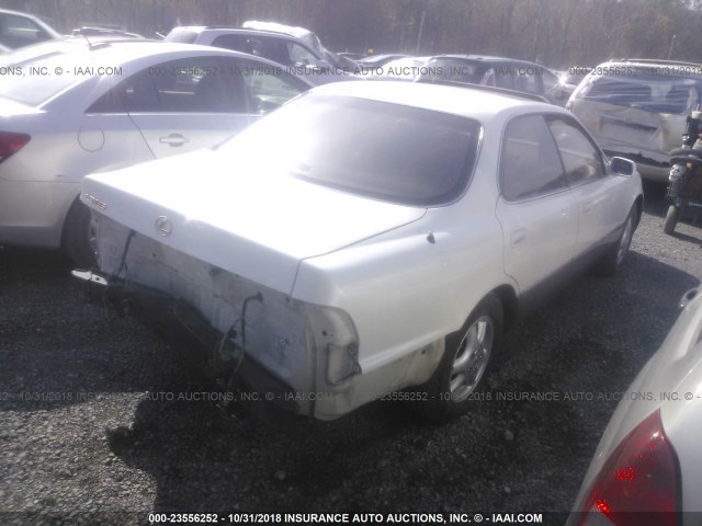 JT8VK13T7P0218585 - 1993 LEXUS ES 300 WHITE photo 4