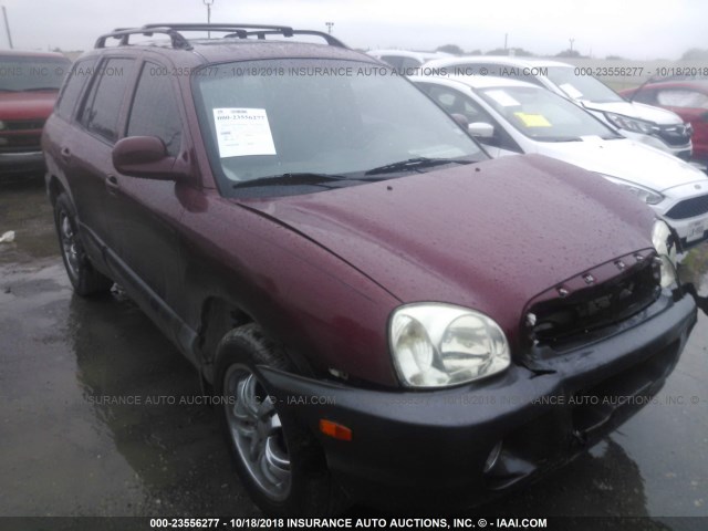 KM8SC83D11U087264 - 2001 HYUNDAI SANTA FE GLS/LX BURGUNDY photo 1