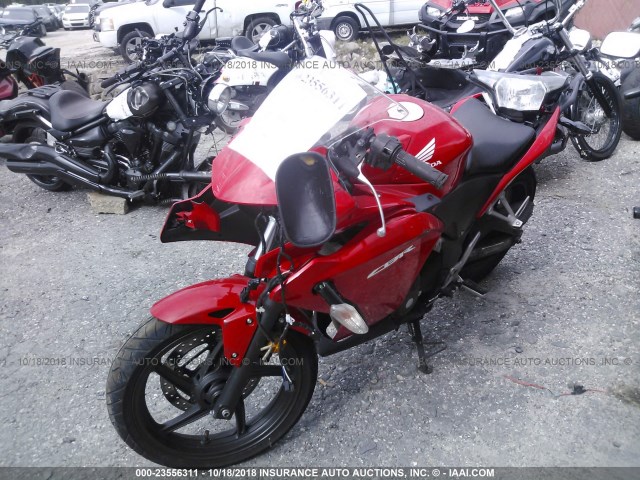 MLHMC4101D5300747 - 2013 HONDA CBR250 R RED photo 2