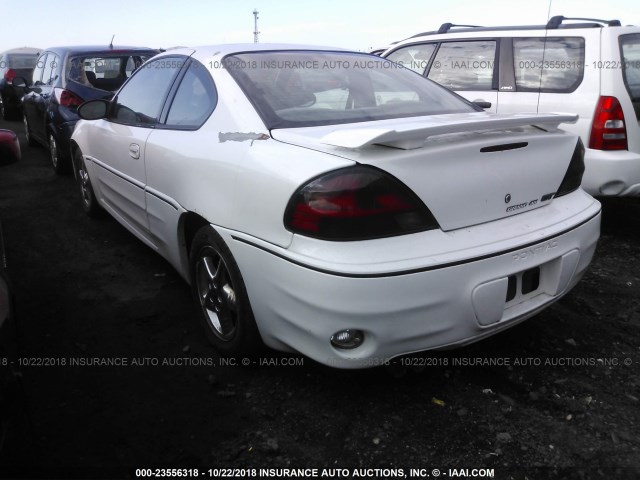 1G2NW12E72C266849 - 2002 PONTIAC GRAND AM GT WHITE photo 3