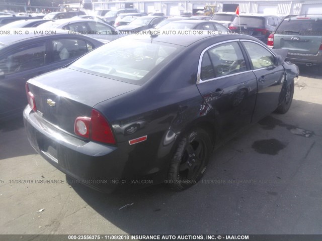 1G1ZB5E11BF285607 - 2011 CHEVROLET MALIBU LS 黑色 照片 4