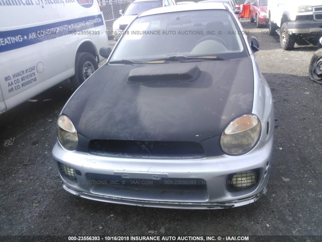 JF1GD67533G512179 - 2003 SUBARU IMPREZA RS SILVER photo 6