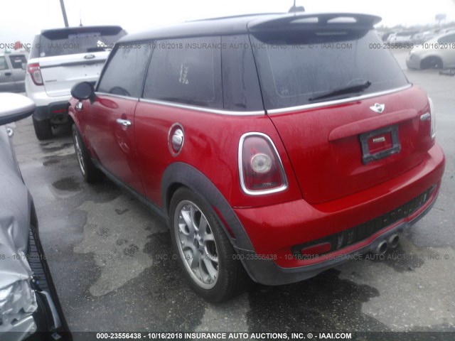 WMWMF73509TW85562 - 2009 MINI COOPER S RED photo 3