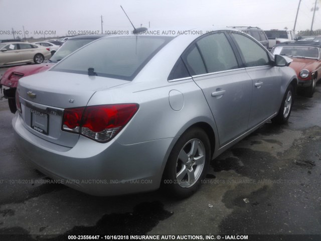 1G1PC5SB9F7147833 - 2015 CHEVROLET CRUZE LT SILVER photo 4