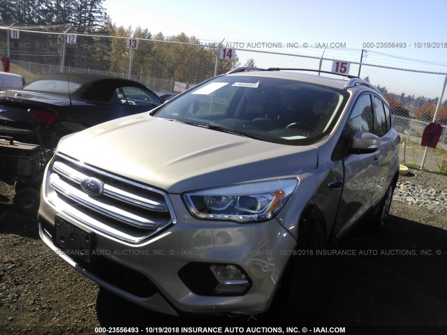 1FMCU9J99JUC41130 - 2018 FORD ESCAPE TITANIUM GOLD photo 2