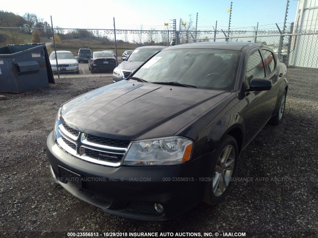 1B3BD1FG9BN506361 - 2011 DODGE AVENGER MAINSTREET BLACK photo 2