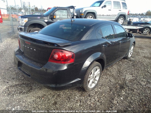 1B3BD1FG9BN506361 - 2011 DODGE AVENGER MAINSTREET BLACK photo 4