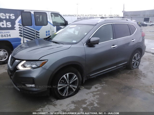 5N1AT2MVXHC868834 - 2017 NISSAN ROGUE SV/SL GRAY photo 2