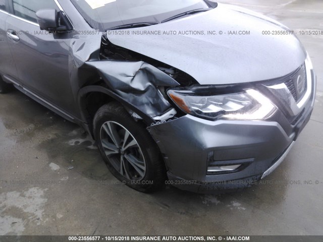 5N1AT2MVXHC868834 - 2017 NISSAN ROGUE SV/SL GRAY photo 6