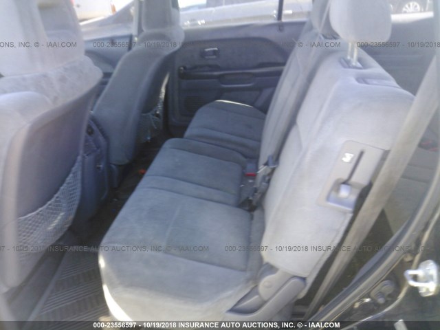 2HKYF18145H564734 - 2005 HONDA PILOT LX BLACK photo 8