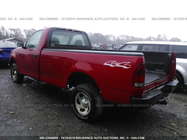 2FTRF18214CA79114 - 2004 FORD F-150 HERITAGE CLASSIC RED photo 3