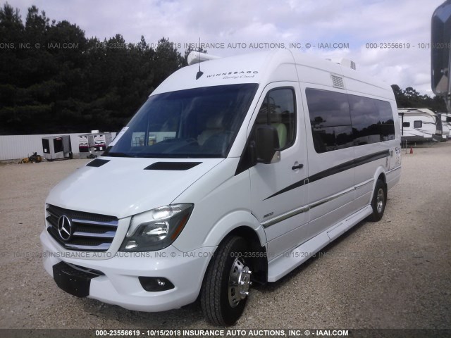 WDAPF4CC7D5763817 - 2013 MERCEDES-BENZ SPRINTER 3500 WHITE photo 2